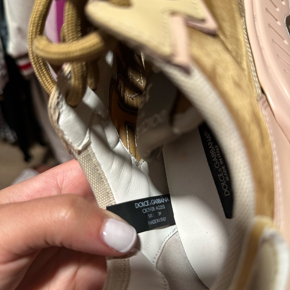 Dolce & Gabbana Daymaster Sneakers (Blush Pink, Brown, & Beige) - Picture 9 of 9